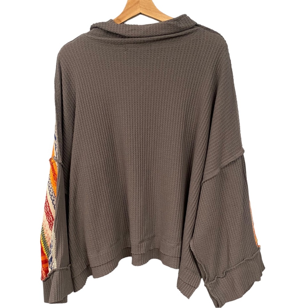 We The Free Leah Swit Dolman Sleeve Top Sweater Free People Women’s Size Medium - Picture 6 of 12